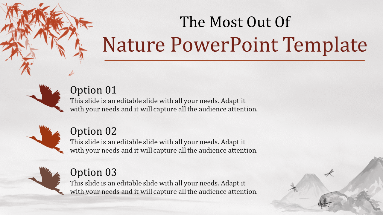 Free - Editable Nature PowerPoint Template For Presentation
